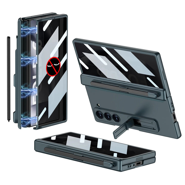 HingeShield® - Magnetic Pen Slot Case with Hidden Bracket