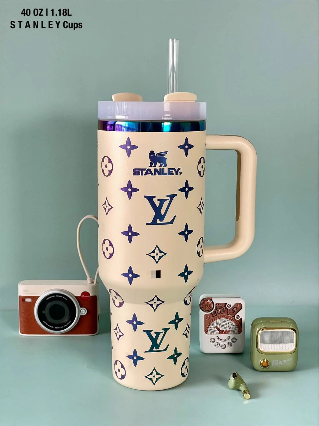 LV x Stanley™ Insulated Tumbler with Lid & Straw – Premium Designer Hydration