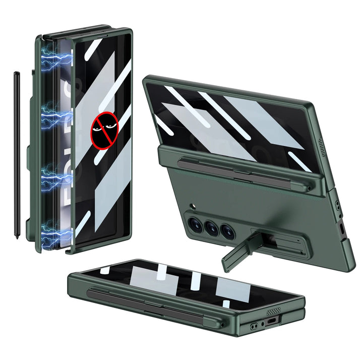 HingeShield® - Magnetic Pen Slot Case with Hidden Bracket