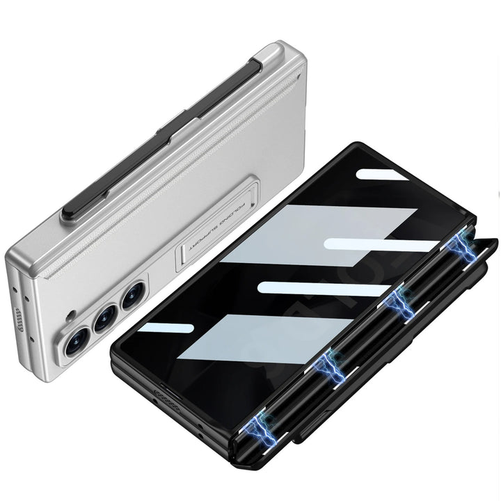HingeShield® - Magnetic Pen Slot Case with Hidden Bracket