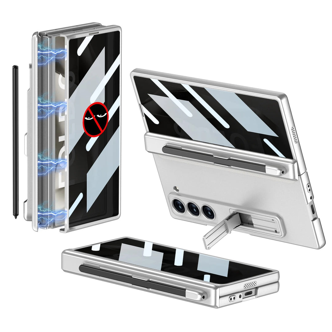HingeShield® - Magnetic Pen Slot Case with Hidden Bracket