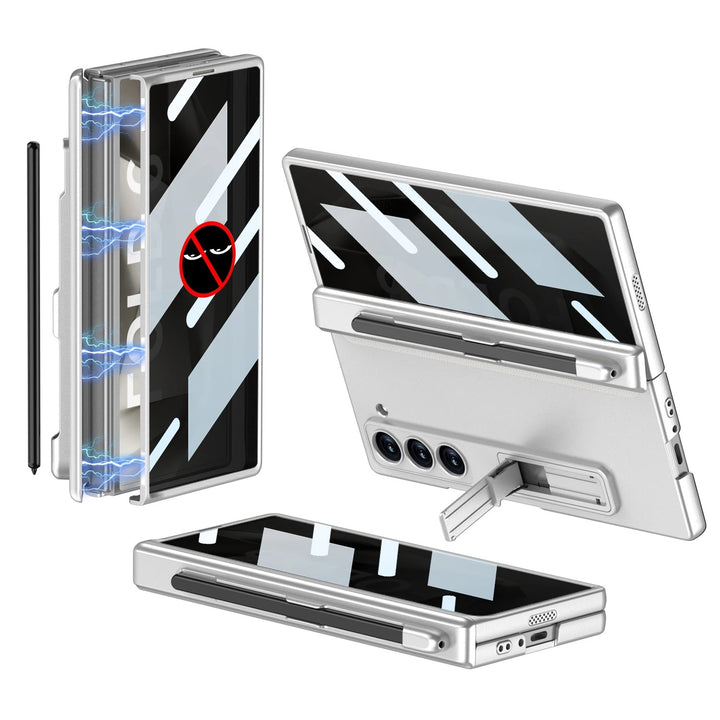 HingeShield® - Magnetic Pen Slot Case with Hidden Bracket