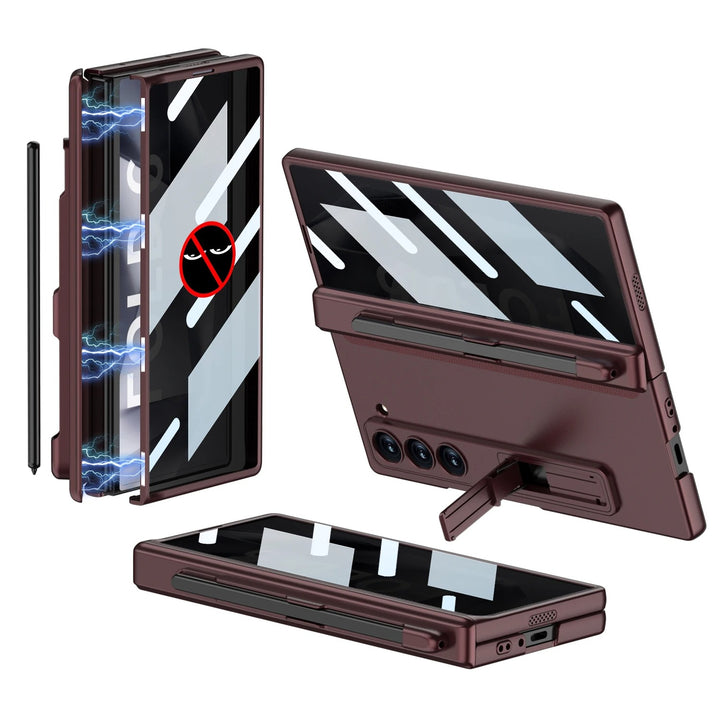 HingeShield® - Magnetic Pen Slot Case with Hidden Bracket