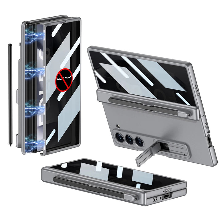 HingeShield® - Magnetic Pen Slot Case with Hidden Bracket