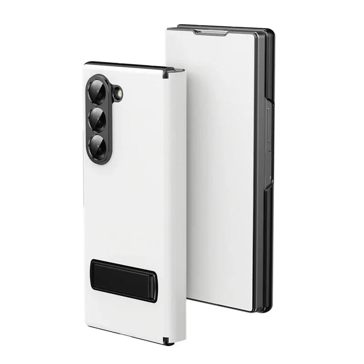 Samsung Galaxy Z Fold 6 Luxury Leather Magnetic Kickstand Case