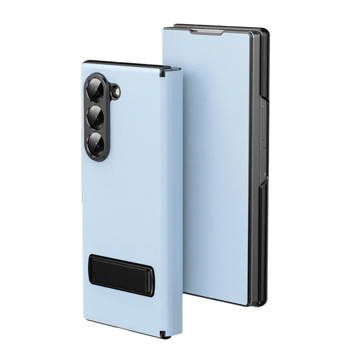 Samsung Galaxy Z Fold 6 Luxury Leather Magnetic Kickstand Case
