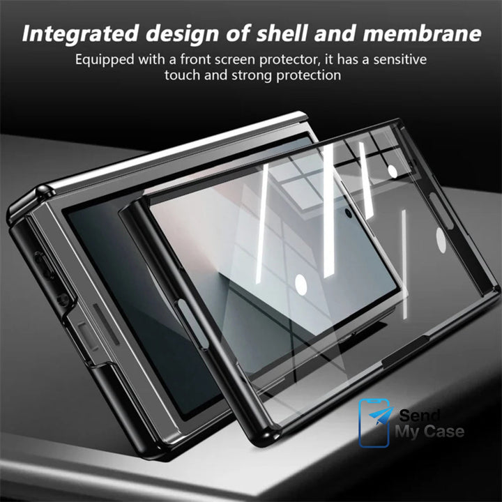 Galaxy Z Fold Magnetic Armor Case with 360° Rotating Stand