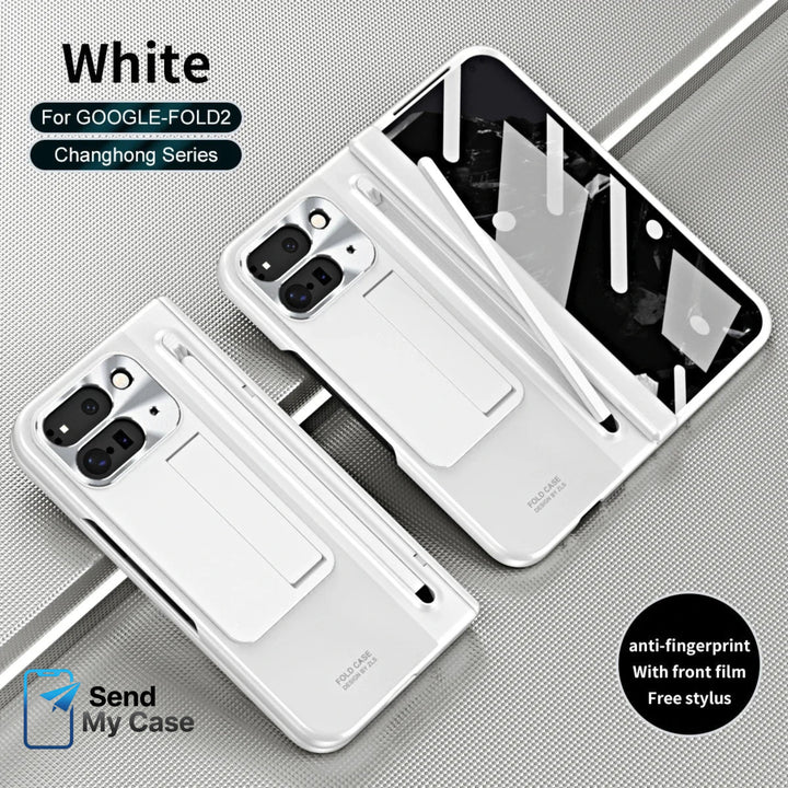 Google Pixel Fold 2 Armor Kickstand Case with Stylus Holder