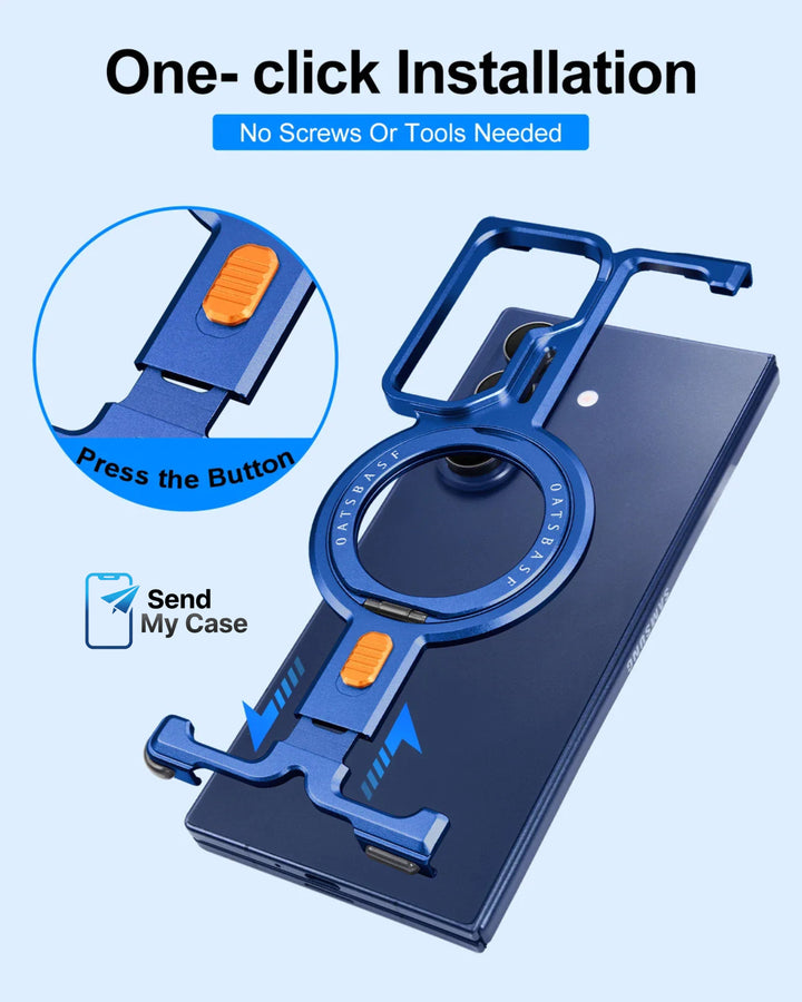Samsung Galaxy Z Fold 7 MagSafe Ring Kickstand Armor Case