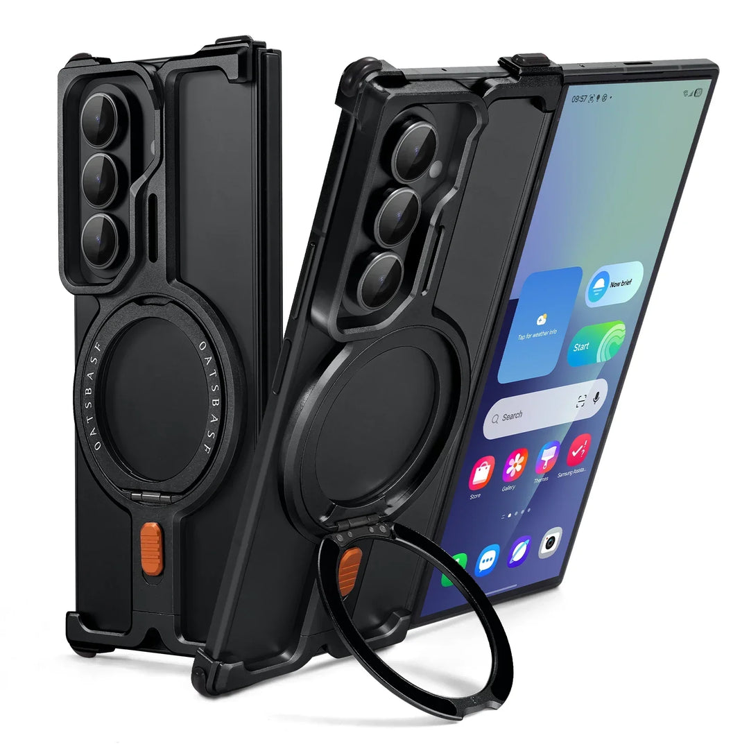 Samsung Galaxy Z Fold 7 MagSafe Ring Kickstand Armor Case