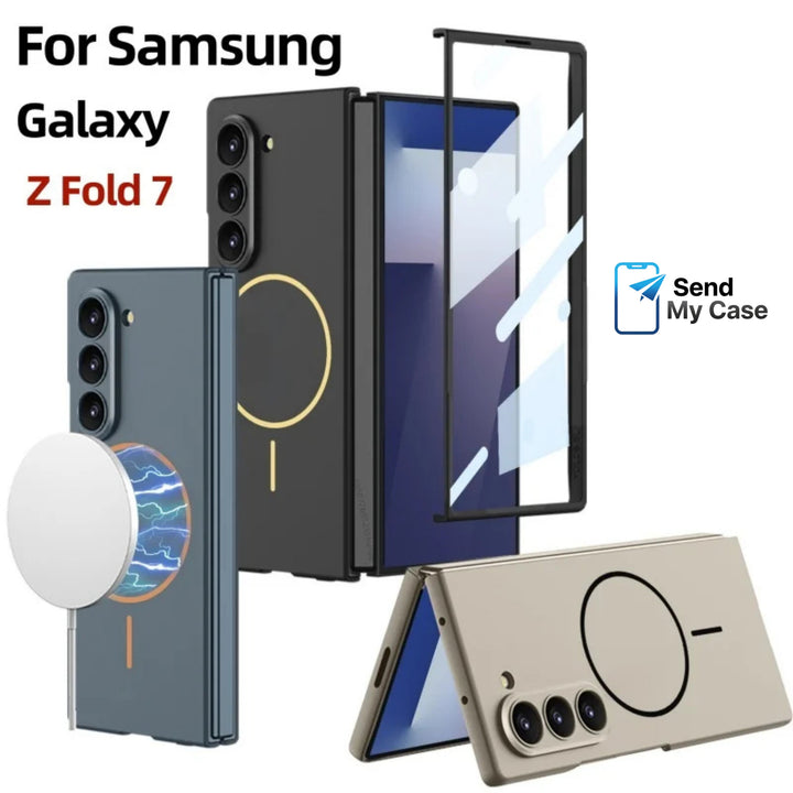 Samsung Galaxy Z Fold 7 Ultra Slim MagSafe Case with Tempered Glass