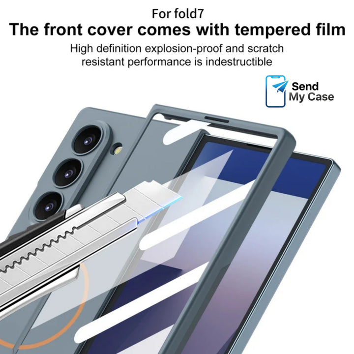 Samsung Galaxy Z Fold 7 Ultra Slim MagSafe Case with Tempered Glass