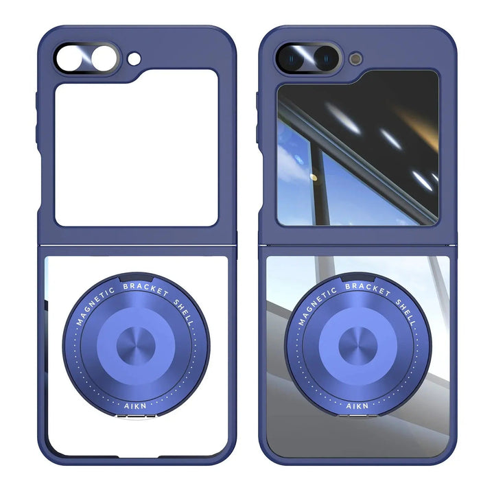 Stylish Metal Wireless Charger Holder Case for Galaxy Z Flip