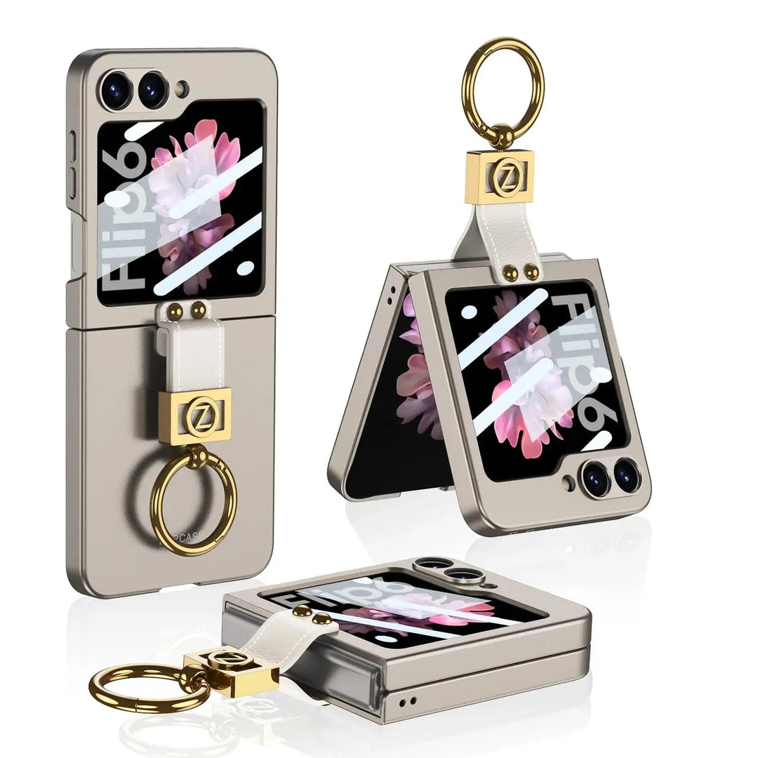 Sleek Galaxy Z Flip Ultra Slim Ring Holder Case