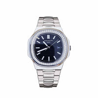 PP Nautilus Silver Black Sertie