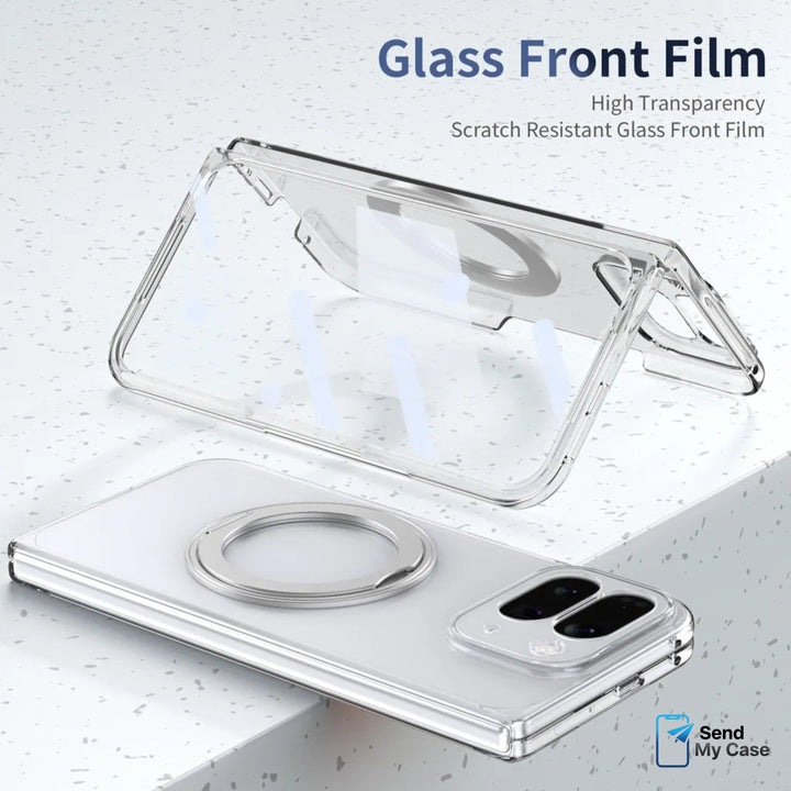 Clear Magnetic Kickstand Case for Google Pixel 10 Pro Fold