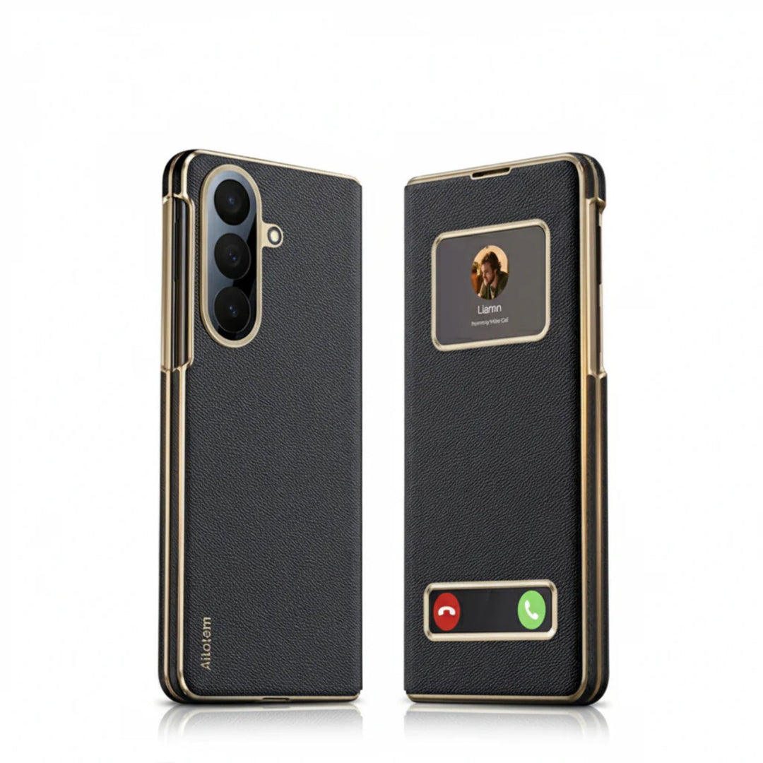 Samsung Galaxy Z Fold 7 Smart View Leather Case