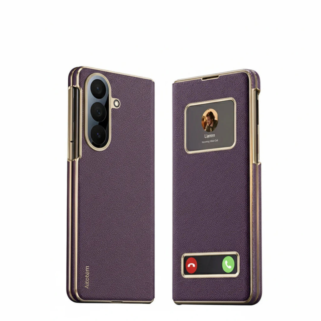 Samsung Galaxy Z Fold 7 Smart View Leather Case