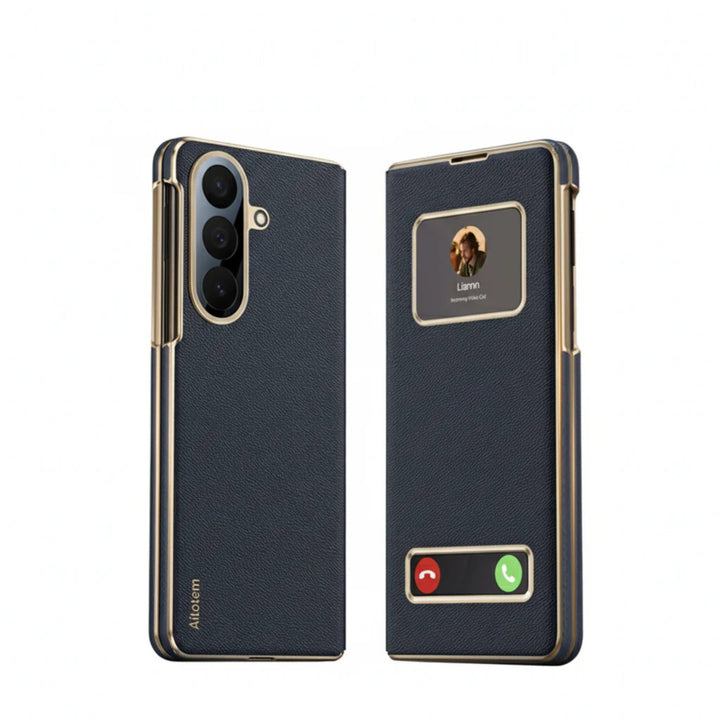 Samsung Galaxy Z Fold 7 Smart View Leather Case