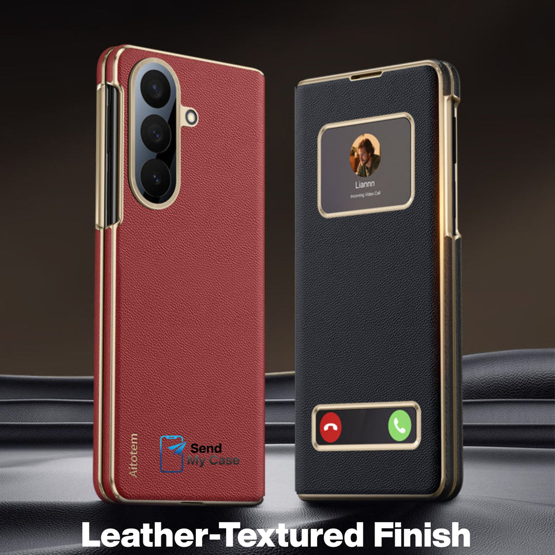 Samsung Galaxy Z Fold 7 Smart View Leather Case
