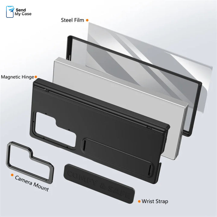 Samsung Galaxy Z Fold 7 Rugged Grip Kickstand Case