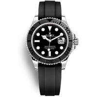 RLX Yacht Master Caoutchouc Noir