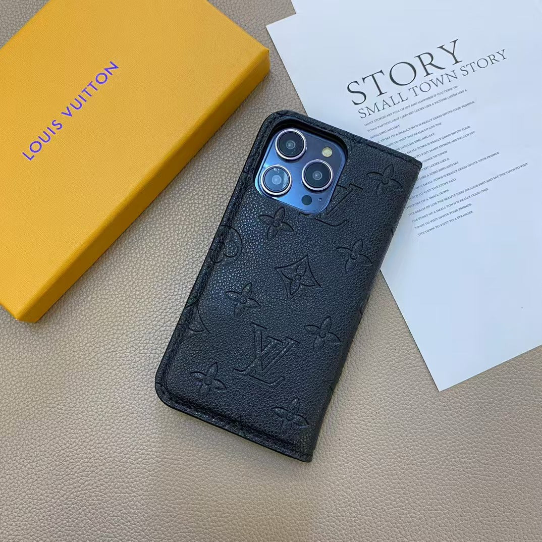 NoirÉlan® - Midnight Embossed Folio Case