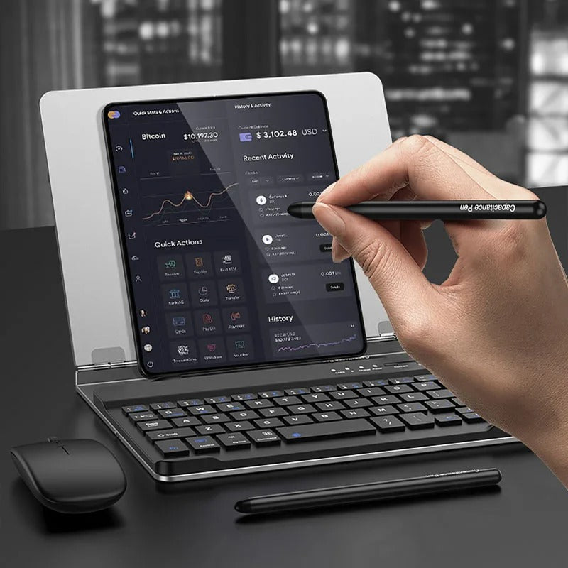 KeyMag® - Bluetooth Magnetic Keyboard with Metal Bracket for Galaxy Z Fold Series