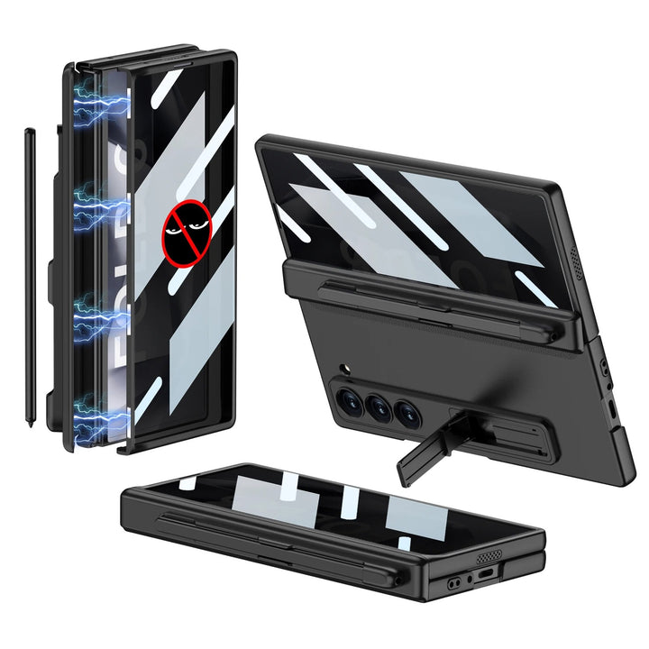 HingeShield® - Magnetic Pen Slot Case with Hidden Bracket
