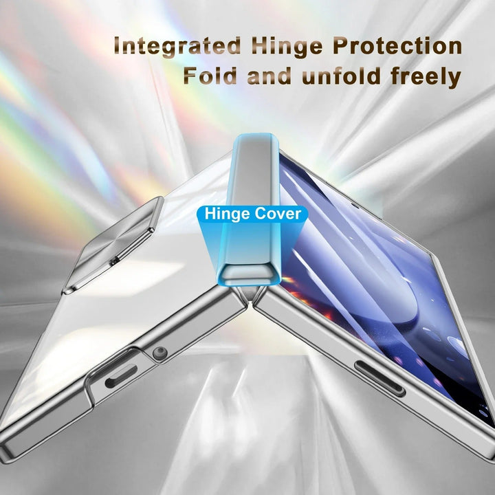 Vitra® - Crystal Clear Armor Galaxy Z Fold 7 Case with Stand