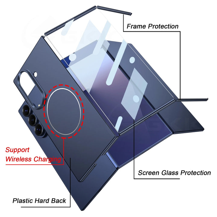 MagSafe Magnetic Matte Case – Slim Armor + Cover Glass