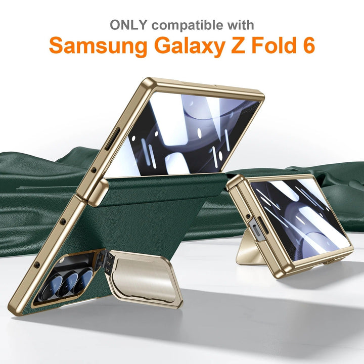 Opus® - Leather Armor Magnetic Hinge Galaxy Z Fold 7 Case