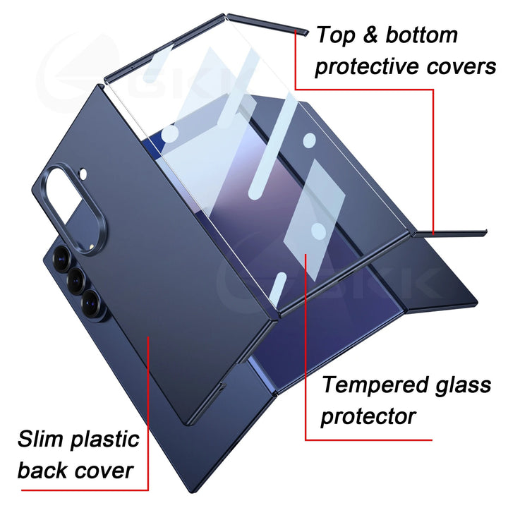 Ultra-Thin 4-in-1 Matte Protection Set (Cover Glass + Top/Bottom Covers)