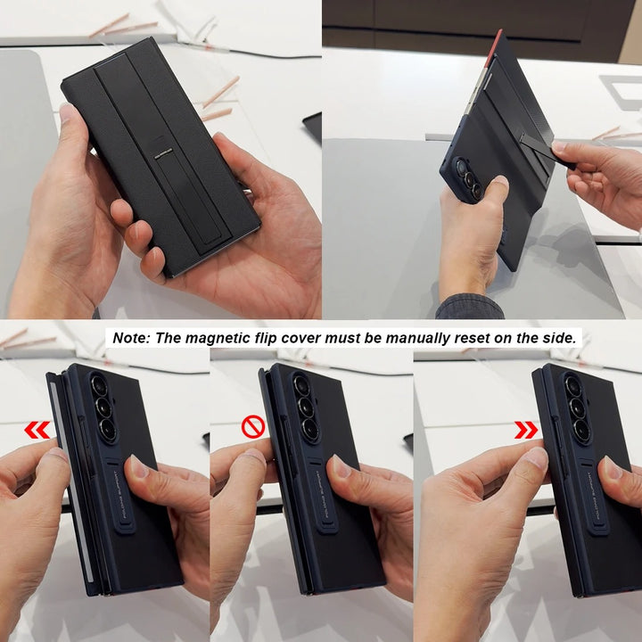 WeaveStand™ – Magnetic Fabric Stand Case