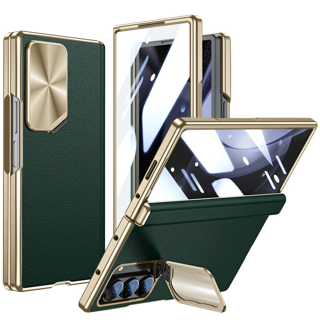 Opus® - Leather Armor Magnetic Hinge Galaxy Z Fold 7 Case