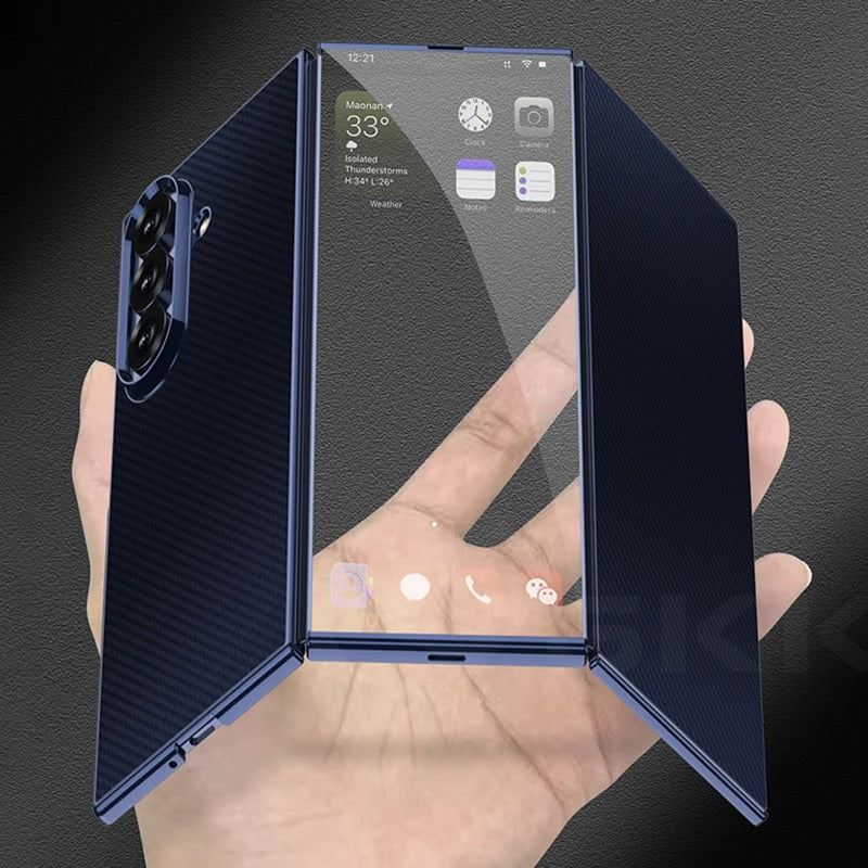 Ultra-Thin Clear Plating Case – Gloss Shield + Front Screen Glass