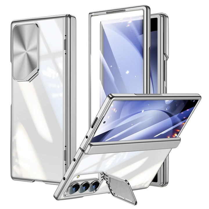 Vitra® - Crystal Clear Armor Galaxy Z Fold 7 Case with Stand