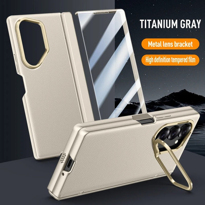 Luxon® - Leather Fold Hinge Camera Stand