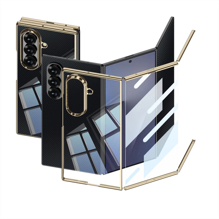 Ultra-Thin Clear Plating Case – Gloss Shield + Front Screen Glass