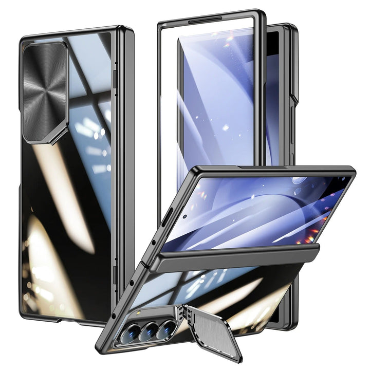 Vitra® - Crystal Clear Armor Galaxy Z Fold 7 Case with Stand