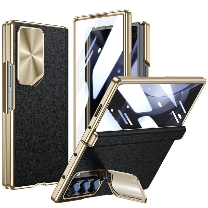 Opus® - Leather Armor Magnetic Hinge Galaxy Z Fold 7 Case