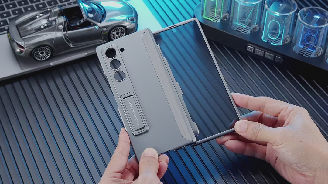 HingeShield® - Magnetic Pen Slot Case with Hidden Bracket
